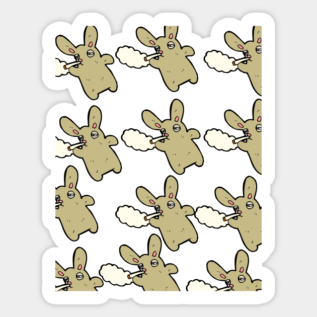 Chill Bunny Rabbit Sticker by Ashley Jane